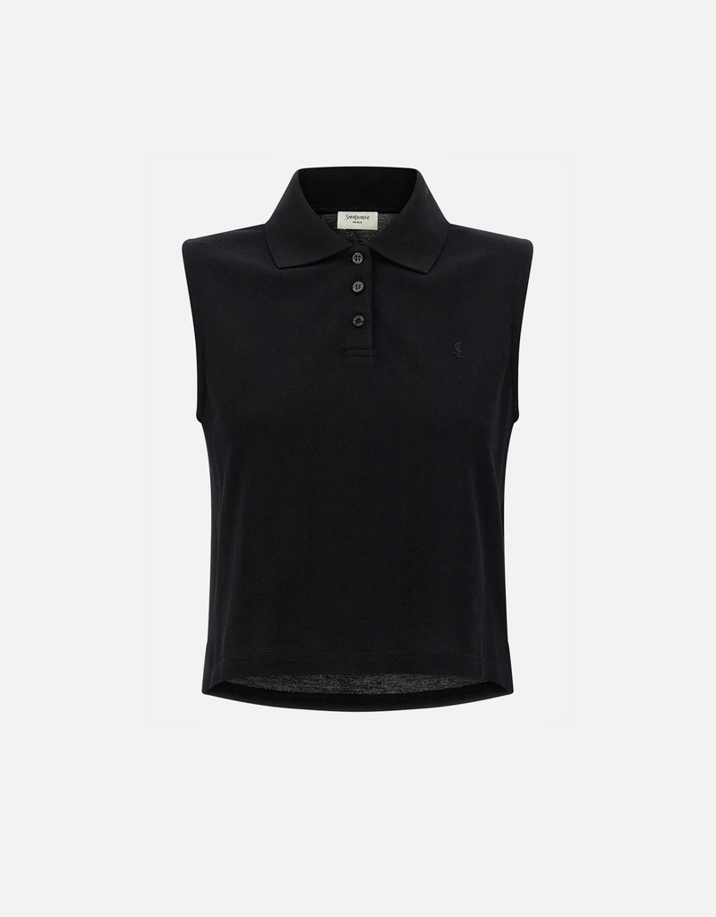 Saint Laurent Cassandre コットンポロシャツ (すべての新品) IFCHIC.COM