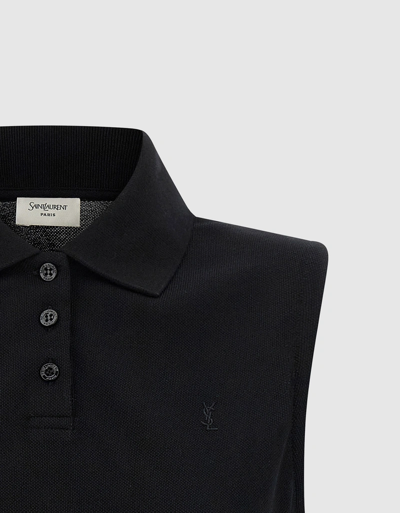 Saint Laurent Cassandre コットンポロシャツ (すべての新品) IFCHIC.COM