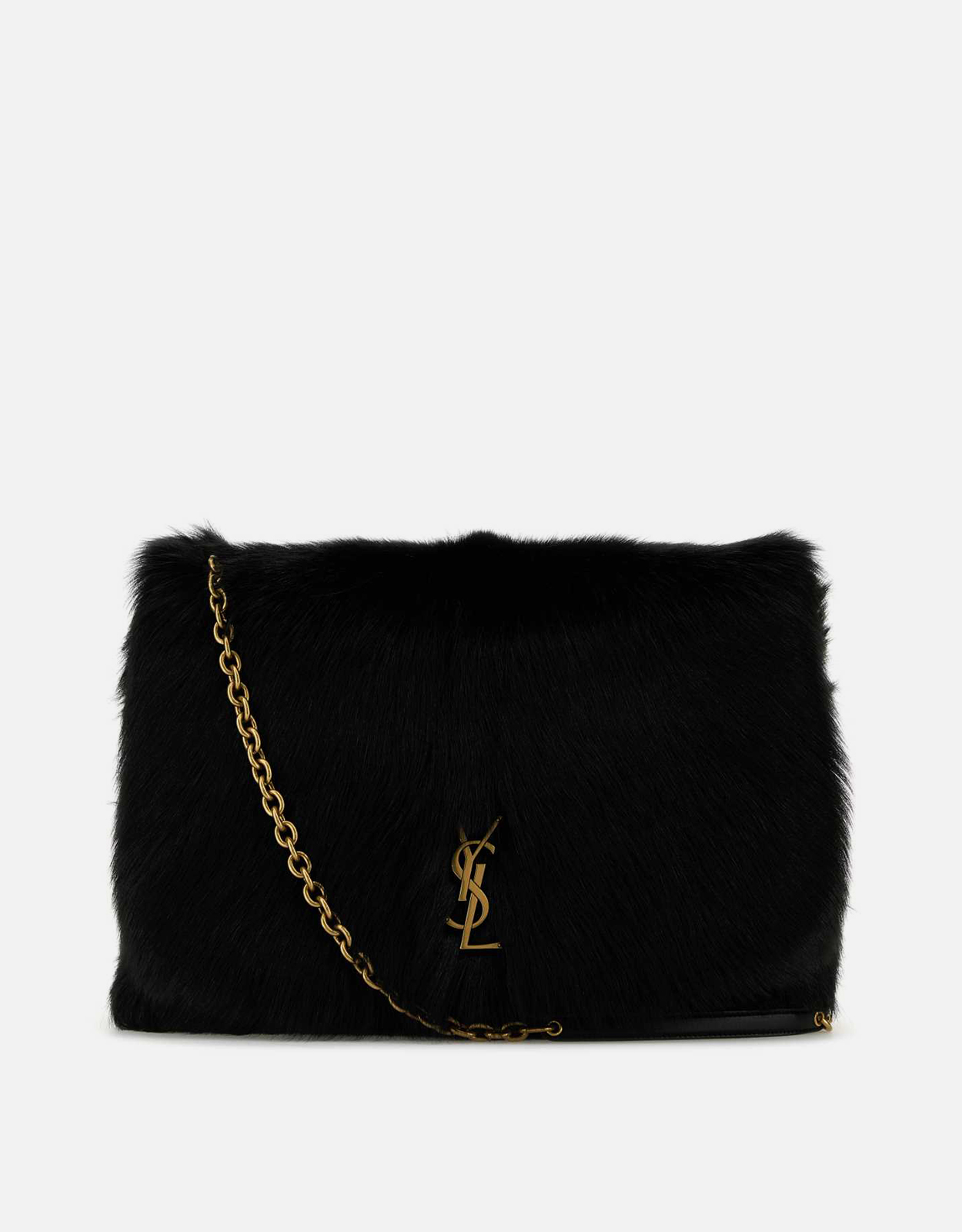 Saint Laurent Black Shearling Jamie 4.3 Shoulder Bag () IFCHIC.COM