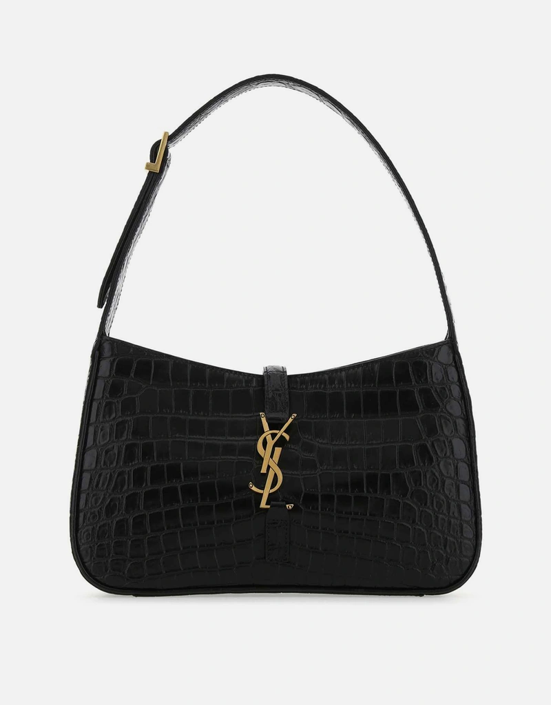 Saint Laurent LE 5 À 7 クロコダイル型押し光沢カーフスキンレザー