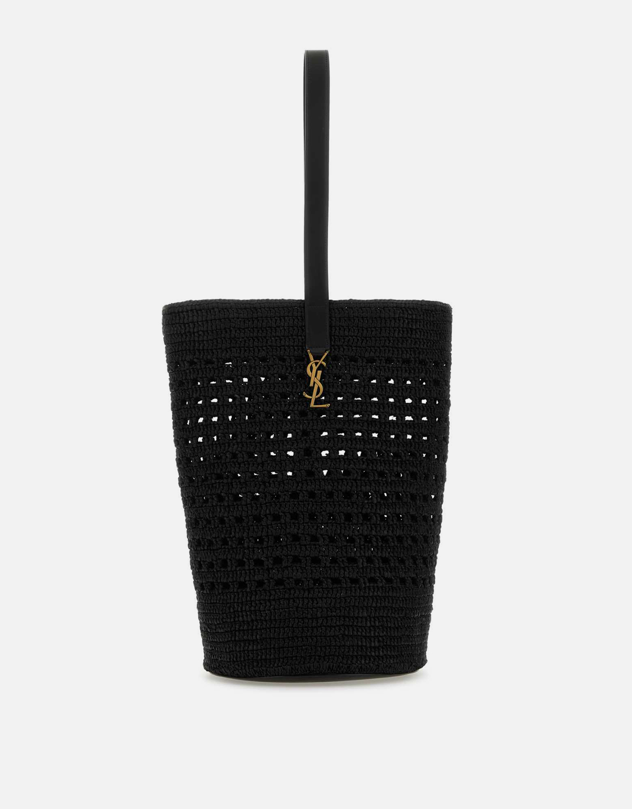 Saint Laurent ブラッククロシェショルダーバッグ () IFCHIC.COM