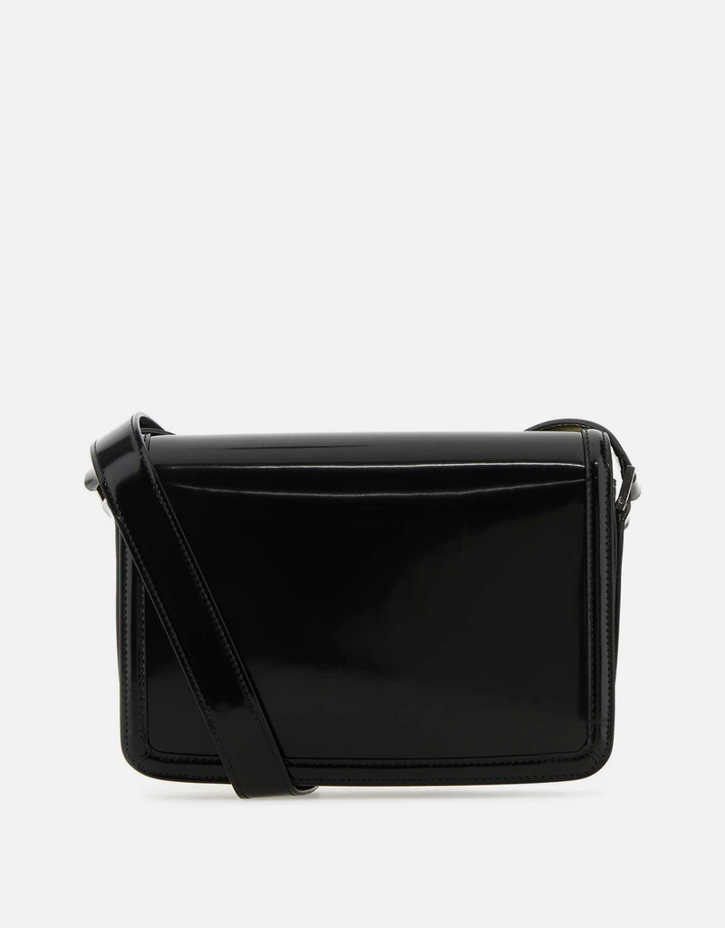 Saint Laurent メンズソルフェリーノミディアムシルバーメタルカーフ