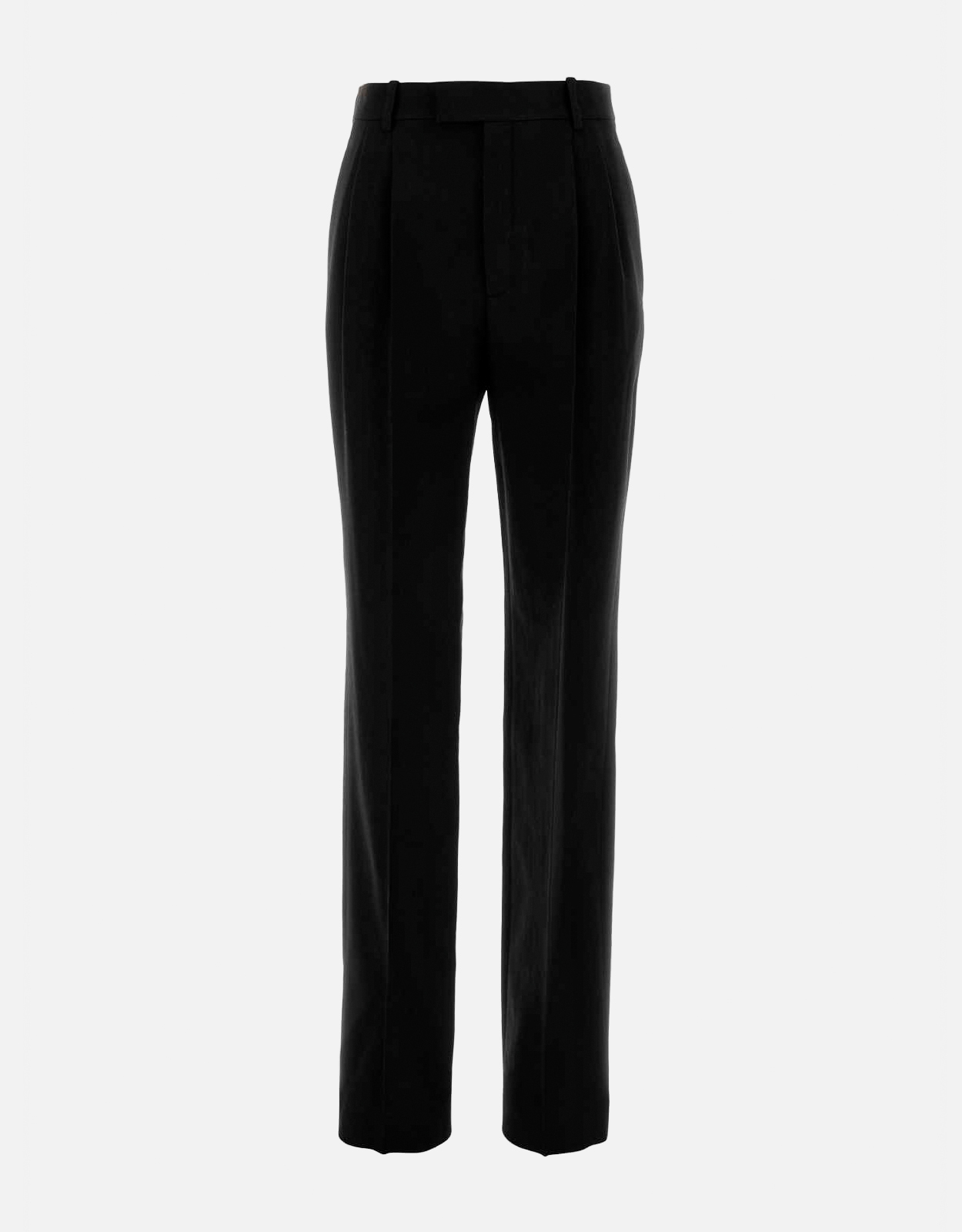 Saint Laurent ブラックバージンウールパンツ (すべての新品) IFCHIC.COM