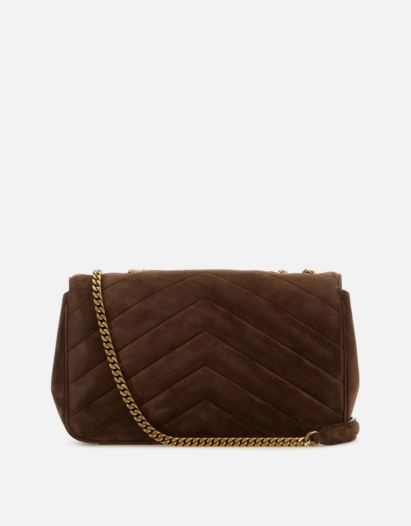 Saint Laurent ミディアム 絎縫スエード ショルダーバッグ () IFCHIC.COM