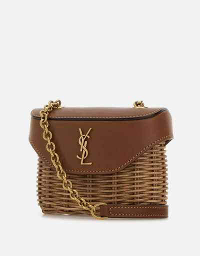 SAINT LAURENT サンローラン ラムスキン クロスボディバッグ サンローラン トゥック クロスボディバッグ シャイニーラムスキン