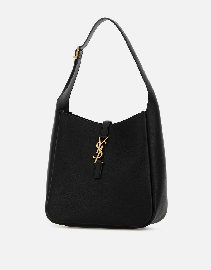 Saint Laurent ブラックカーフレザーショルダーバッグ () IFCHIC.COM