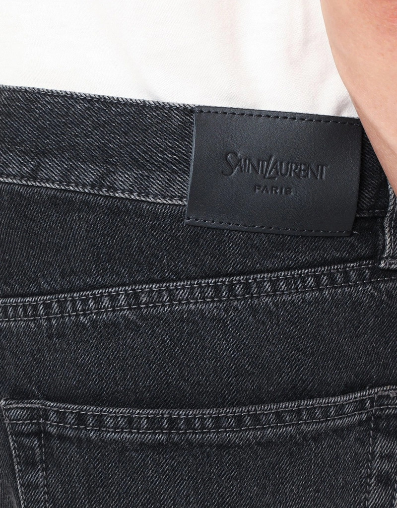 Saint Laurent メンズWestwoodブラックデニムロングジーンズ (すべての
