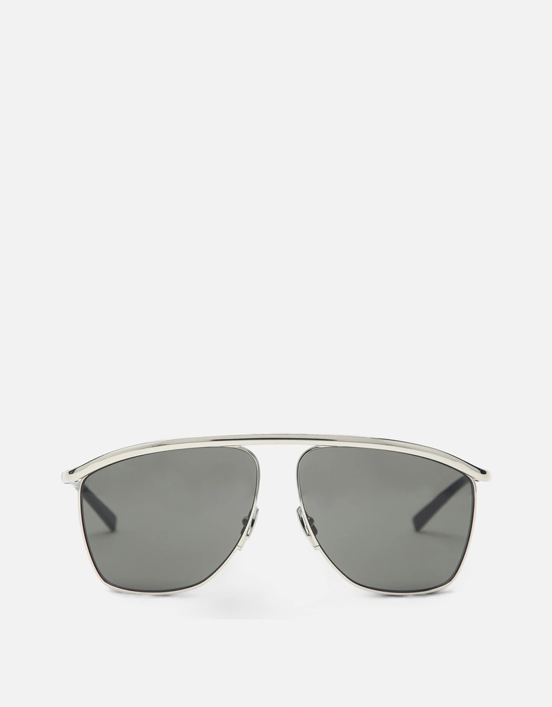 Saint Laurent シルバーグレー メタル サングラス (サングラス) IFCHIC.COM