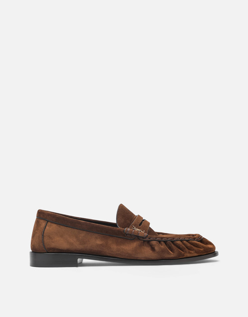 Saint Laurent メンズLe Loaferカーフスキンレザーローファー