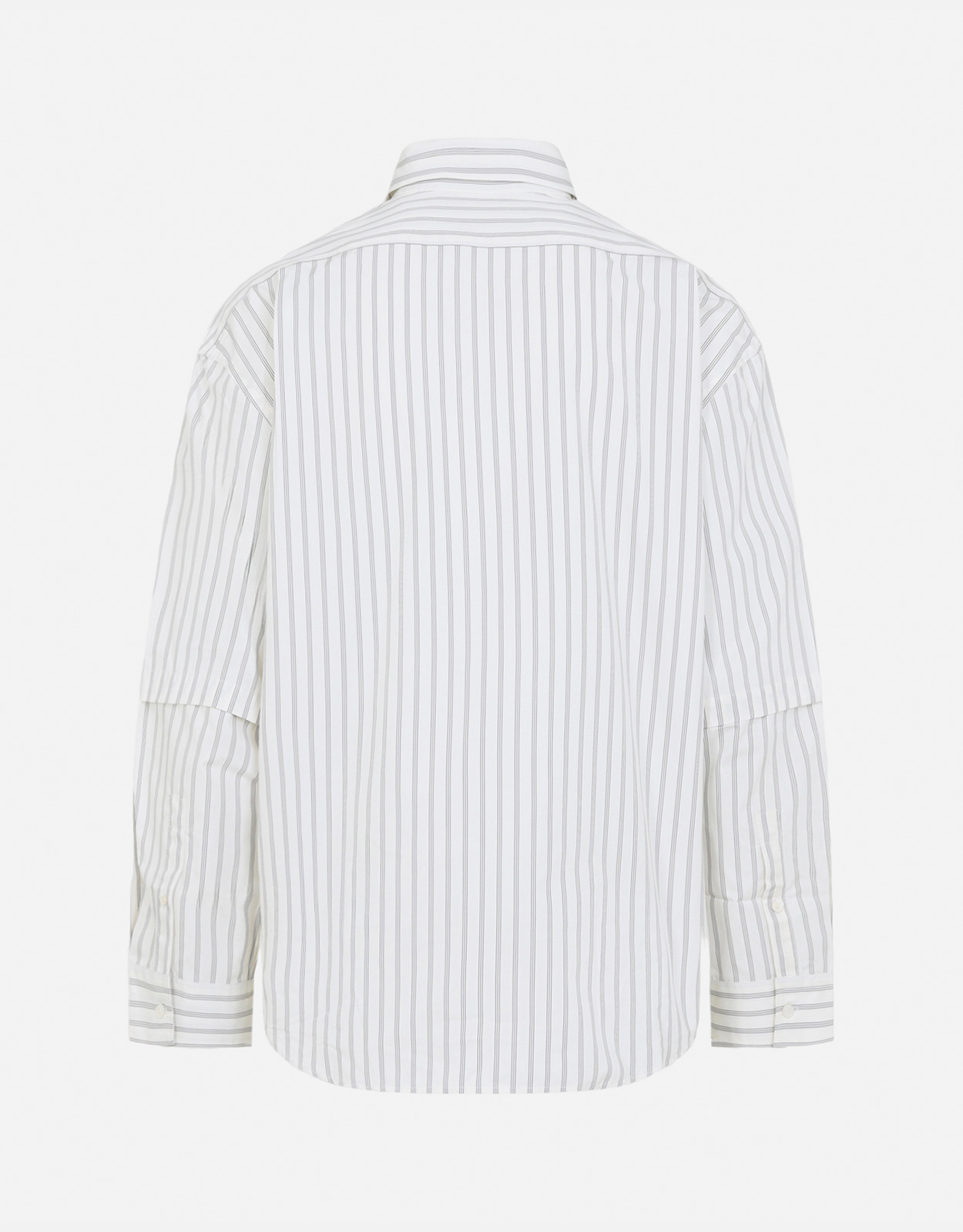 Acne Studios メンズ ダブルスリーブ コットン ストライプ ゆったり