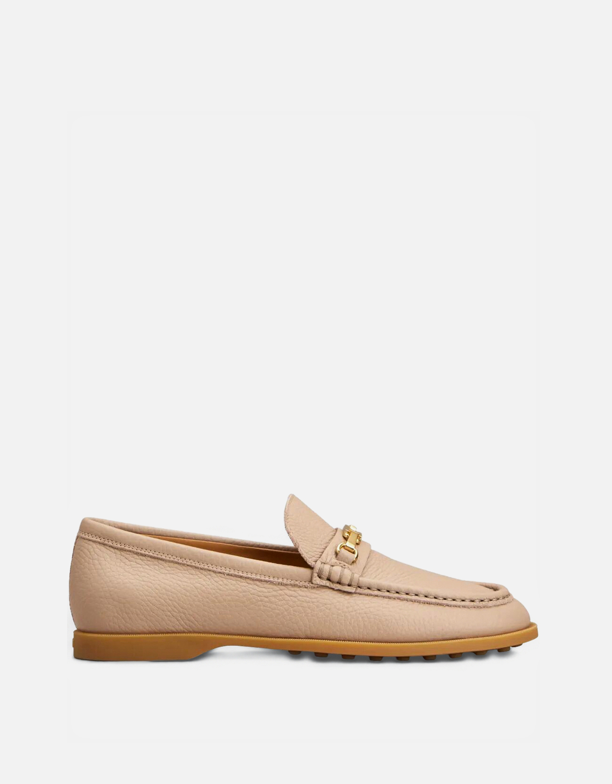 Tod's グレインレザー ゴールドトーンバックル ローファー (すべての