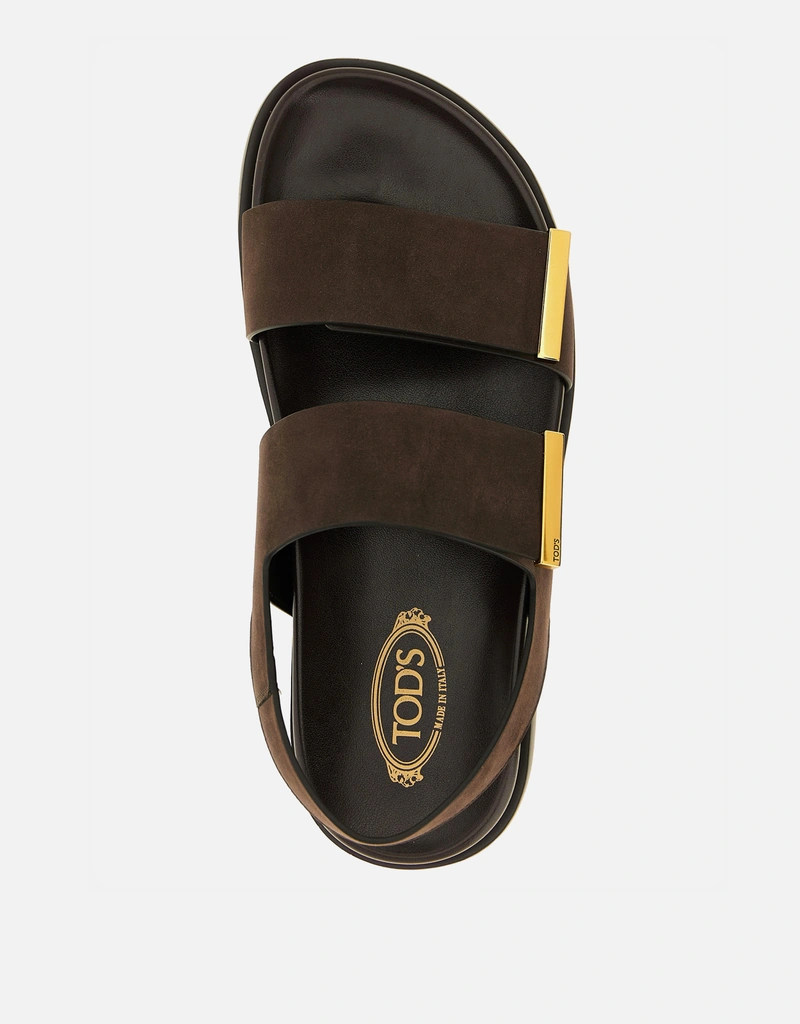 Tod's ヌバック調整可能ストラップ軽量サンダル () IFCHIC.COM