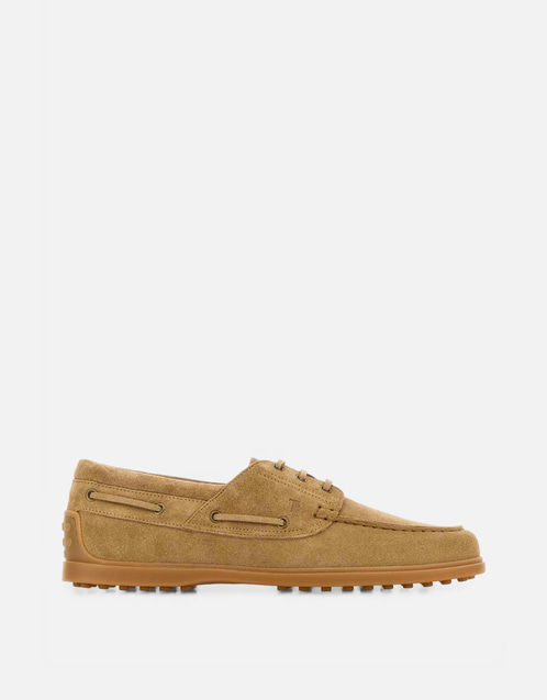 Tod's メンズ ベージュスエードローファー () IFCHIC.COM