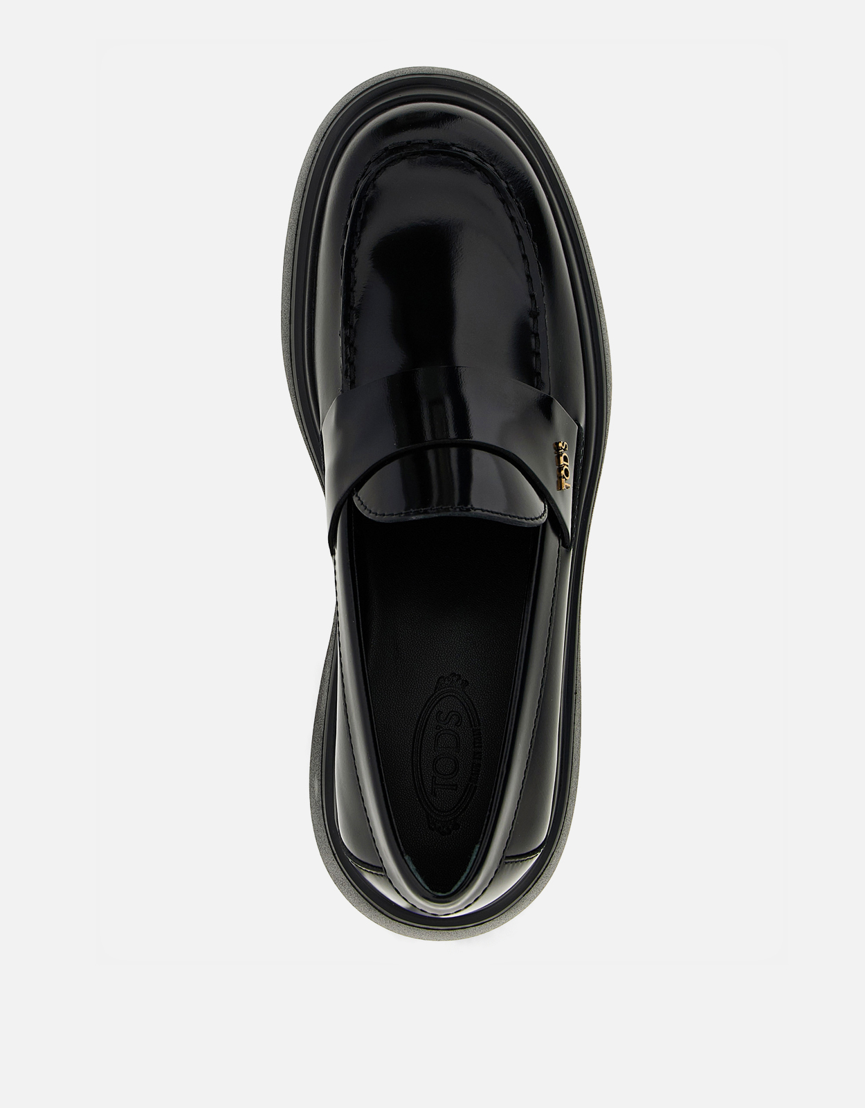 極美品✨️ TOD'S ローファー ロゴ刻印 カーフレザー 黒 Tod's カーフレザー ローファー () IFCHIC.COM