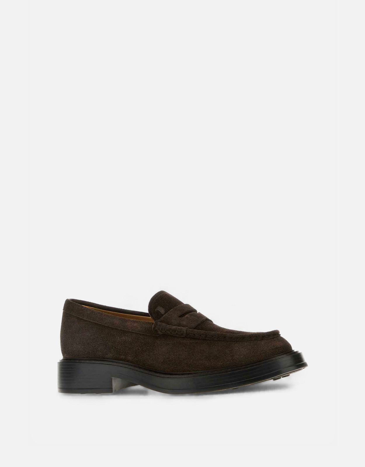 Tod's メンズ ブラウン スエード カーフレザー ローファー () IFCHIC.COM