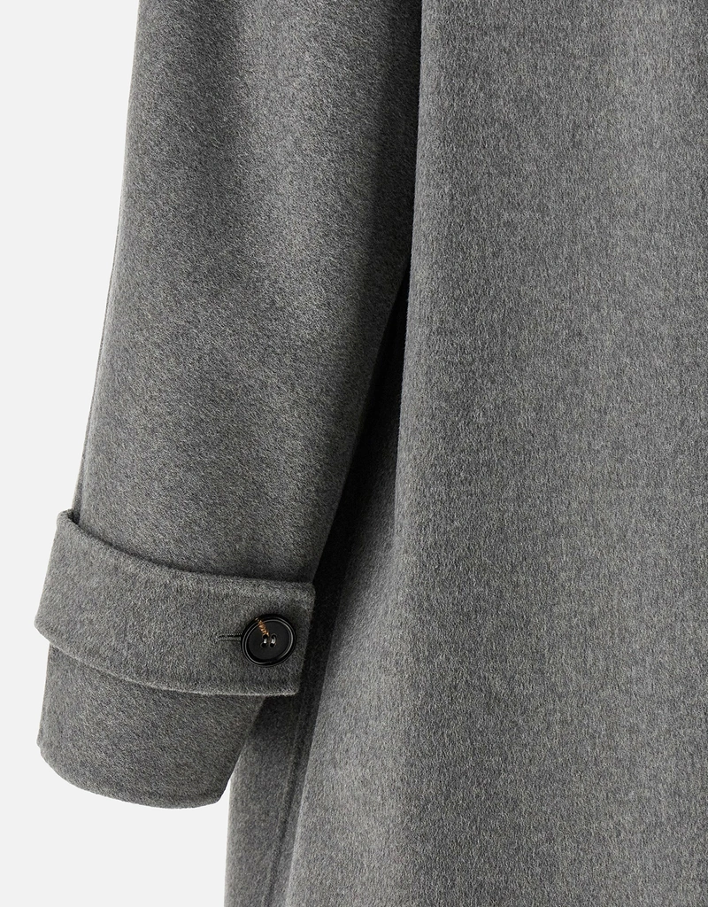 S Max Mara Virgin Wool Long Single-Breasted Coat (All New In