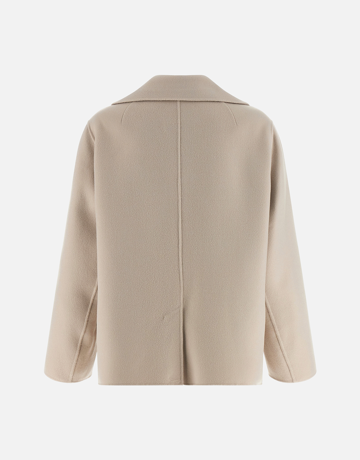 S Max Mara ウール広幅クロスダブルブレストボクシージャケット