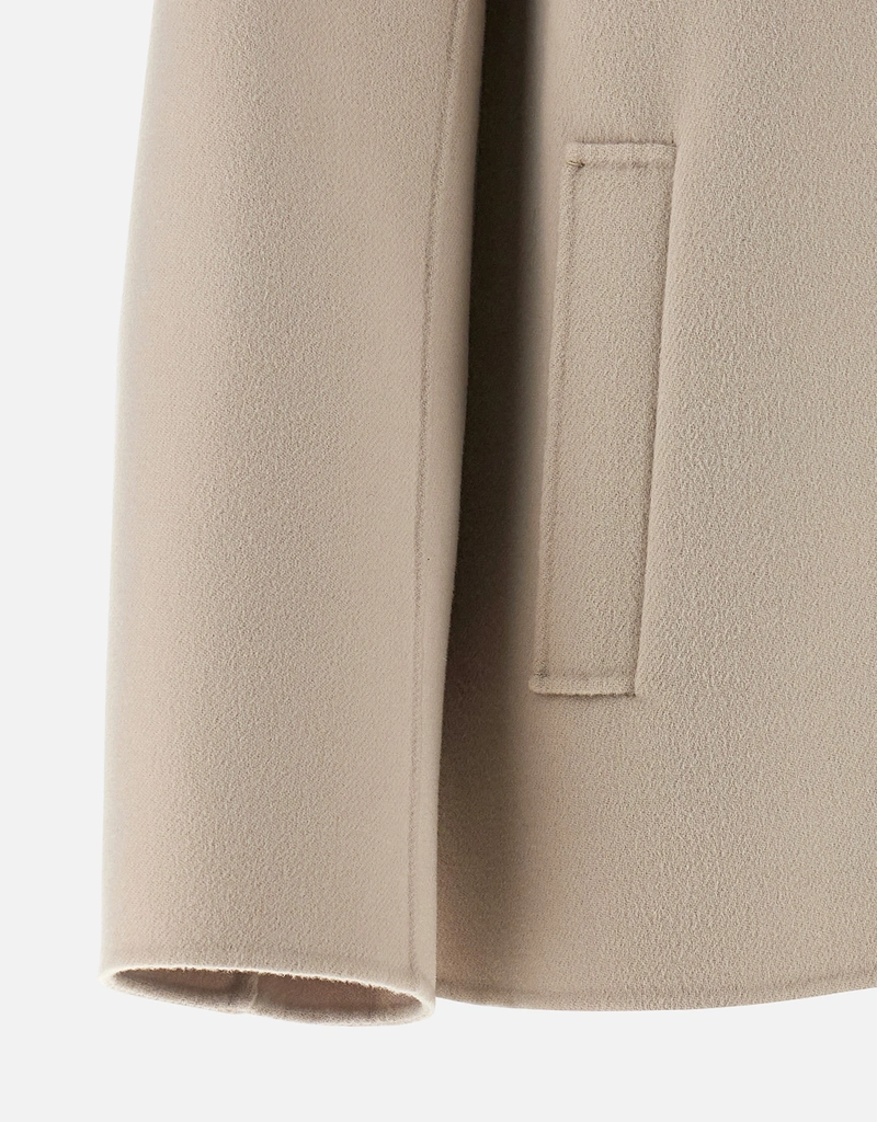 S Max Mara ウール広幅クロスダブルブレストボクシージャケット