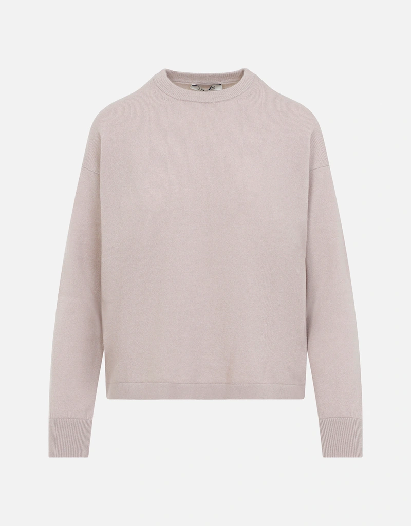 S Max Mara ボクシーフィット初剪ウールカシミヤセーター (すべての