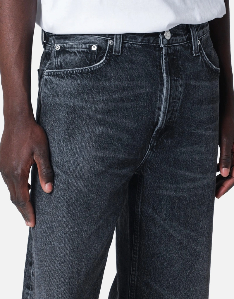 Agolde メンズAftonデニムミッドライズストレートジーンズ (すべての