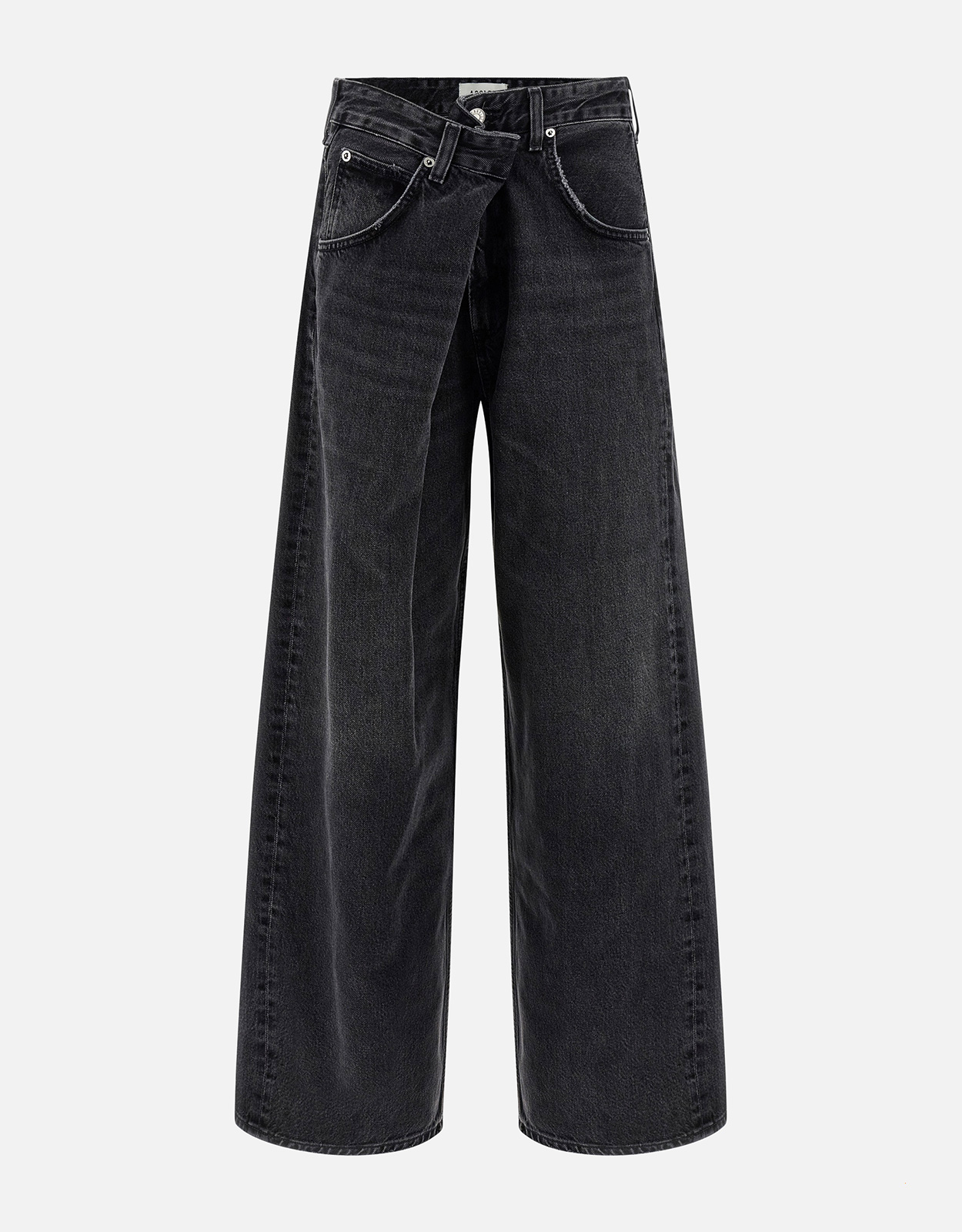 Agolde Vana Cotton Stonewashed Wide Leg Jeans - 23