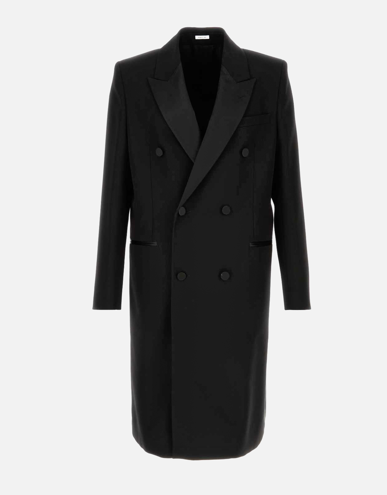Alexander McQueen メンズウールフェルトダブルブレステッドコート