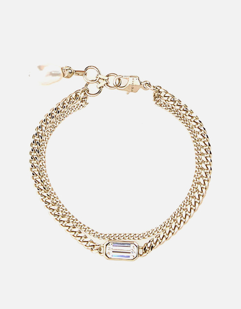 Alexander McQueen スカル＆クリスタルブレスレット (すべての新品