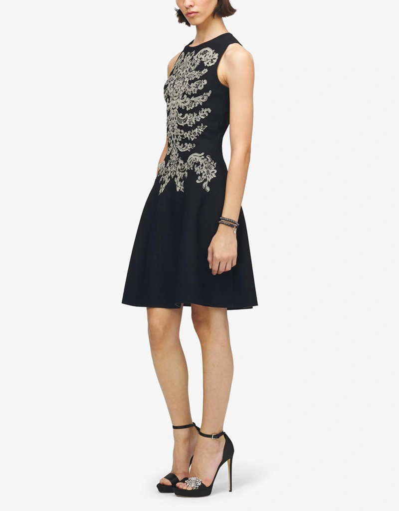 Alexander McQueen Lace Ribcage Jacquard Mini Dress (All New In) IFCHIC.COM Alexander McQueen Lace Ribcage Jacquard Mini Dress (All New In) IFCHIC.COM