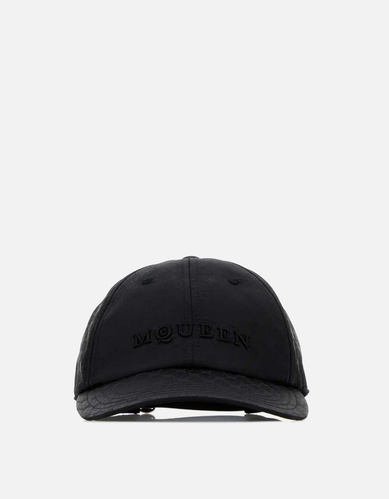 Alexander McQueen Men's Nylon Embroidered Skull Baseball Caps - S　アレキサンダー・マックイーン メンズ ナイロン 刺繍スカル ベースボール キャップ - S Alexander