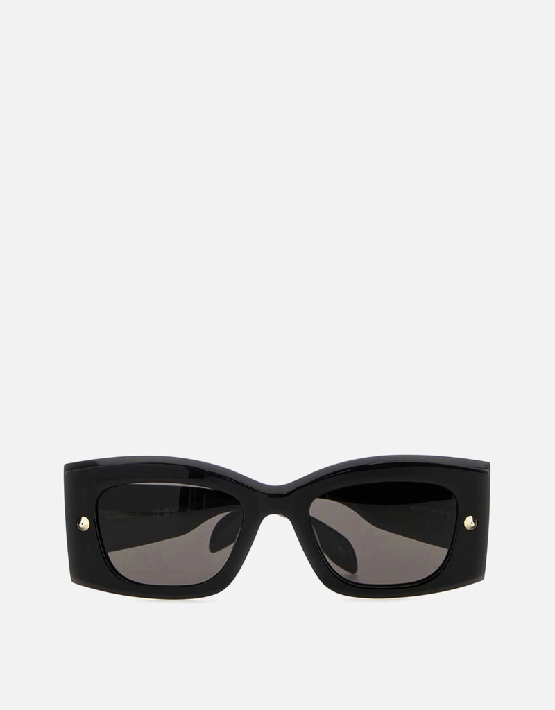 Alexander McQueen ブラックアセテートサングラス () IFCHIC.COM
