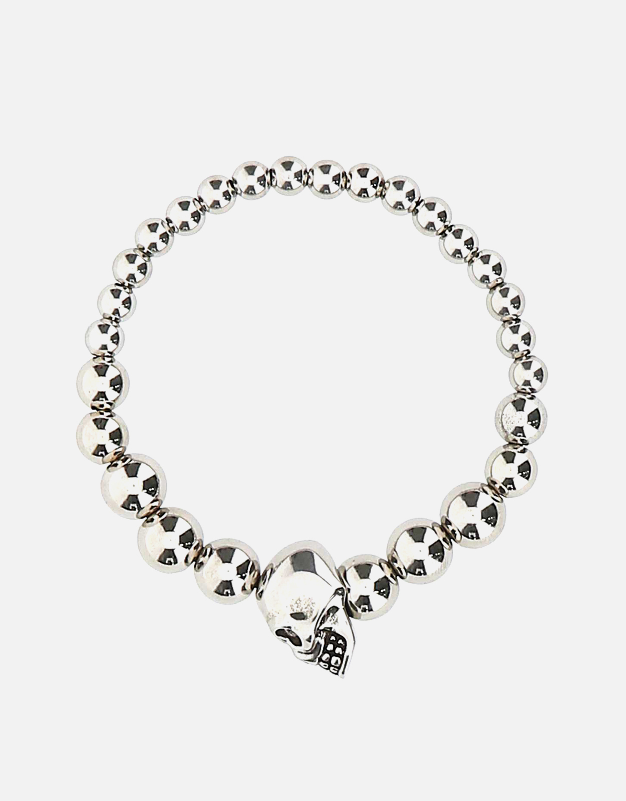 【早い者勝ち】ALEXANDER McQueen ブレスレット Alexander McQueen メンズシルバーメタルブレスレット (すべての新品