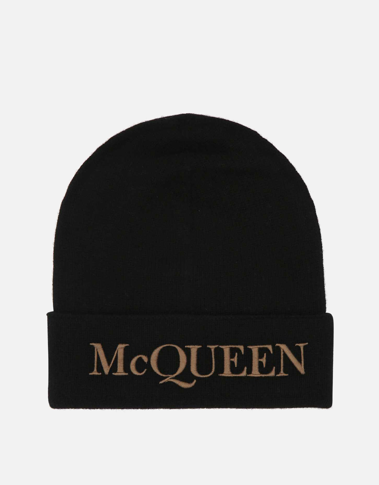 Alexander McQueen メンズブラックカシミヤビーニーハット () IFCHIC.COM