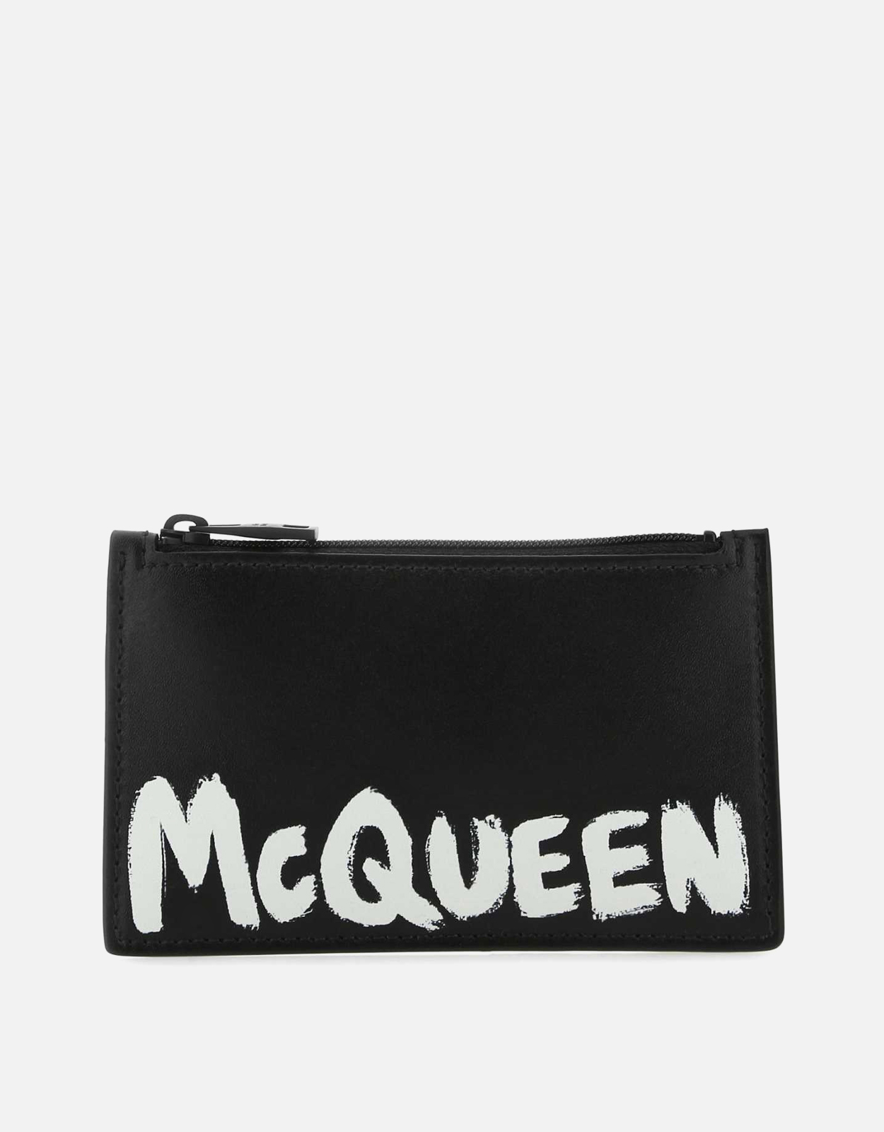 Alexander McQueen Men's Black Leather Card Holder　アレキサンダー・マックイーン メンズ ブラック レザー カード ホルダー Alexander