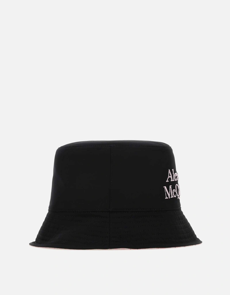 Alexander McQueen メンズブラックナイロンリバーシブルハット
