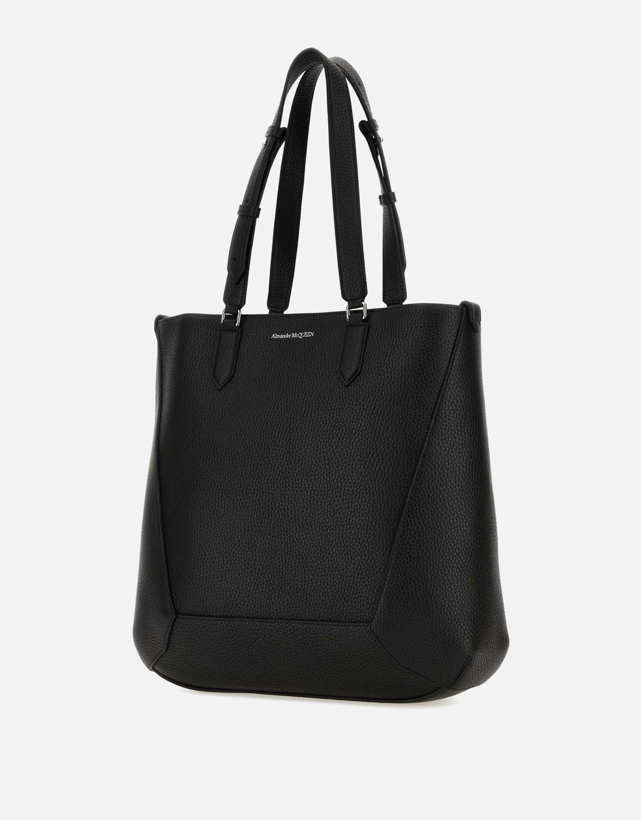 Alexander McQueen メンズブラックレザーミディアムエッジショッピング