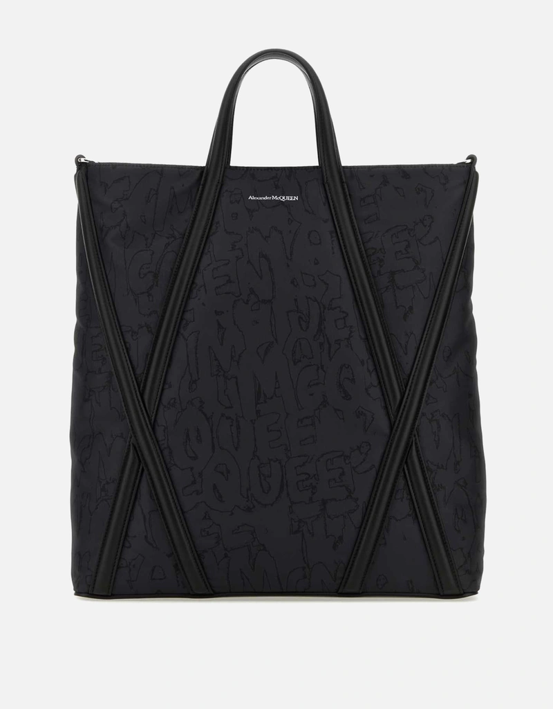 Alexander McQueen メンズブラックナイロンザハーネスショッピング