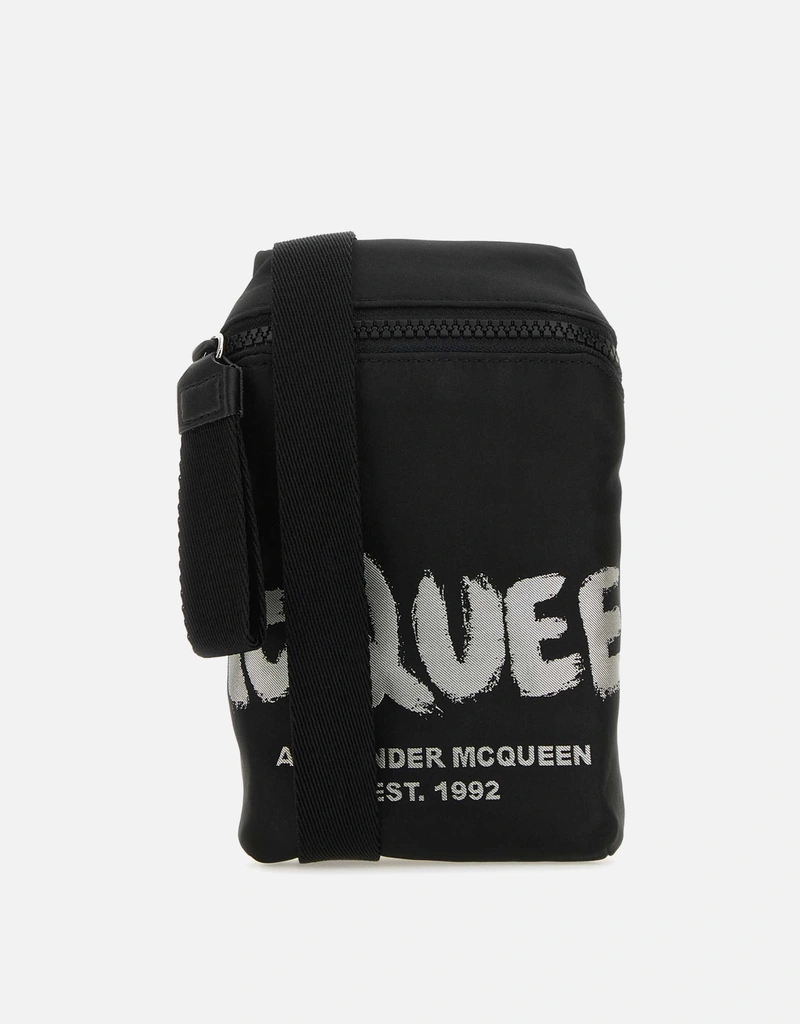 Alexander McQueen メンズブラックファブリックマックイーン