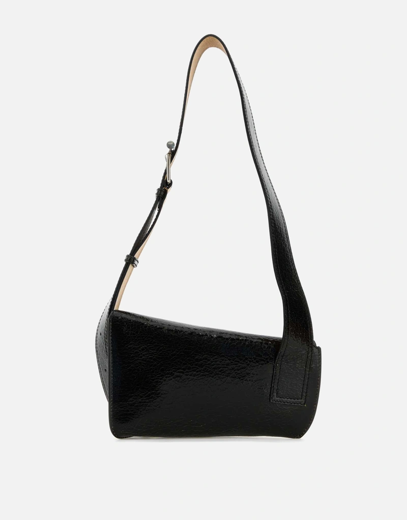 Alexander McQueen Men's Black Leather Sling Crossbody Bag