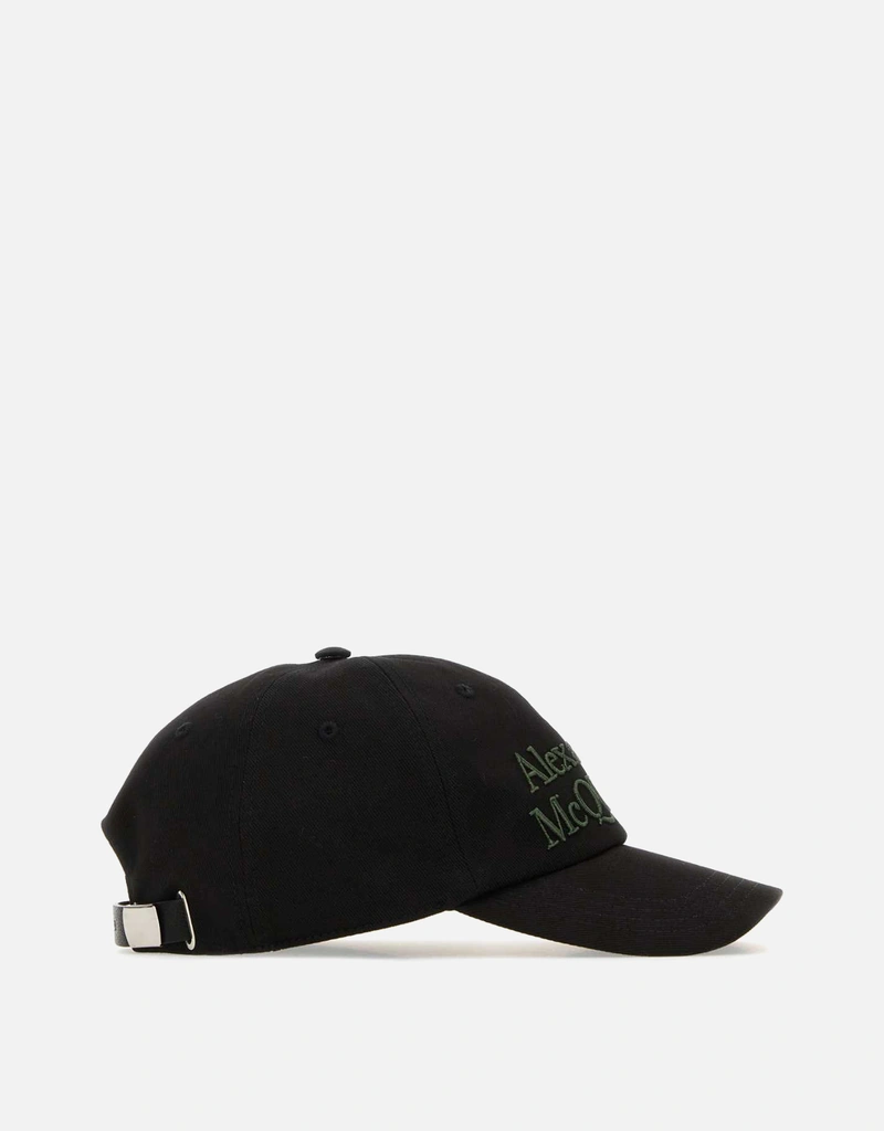 Alexander McQueen Men's Black Cotton Baseball Cap () IFCHIC.COM