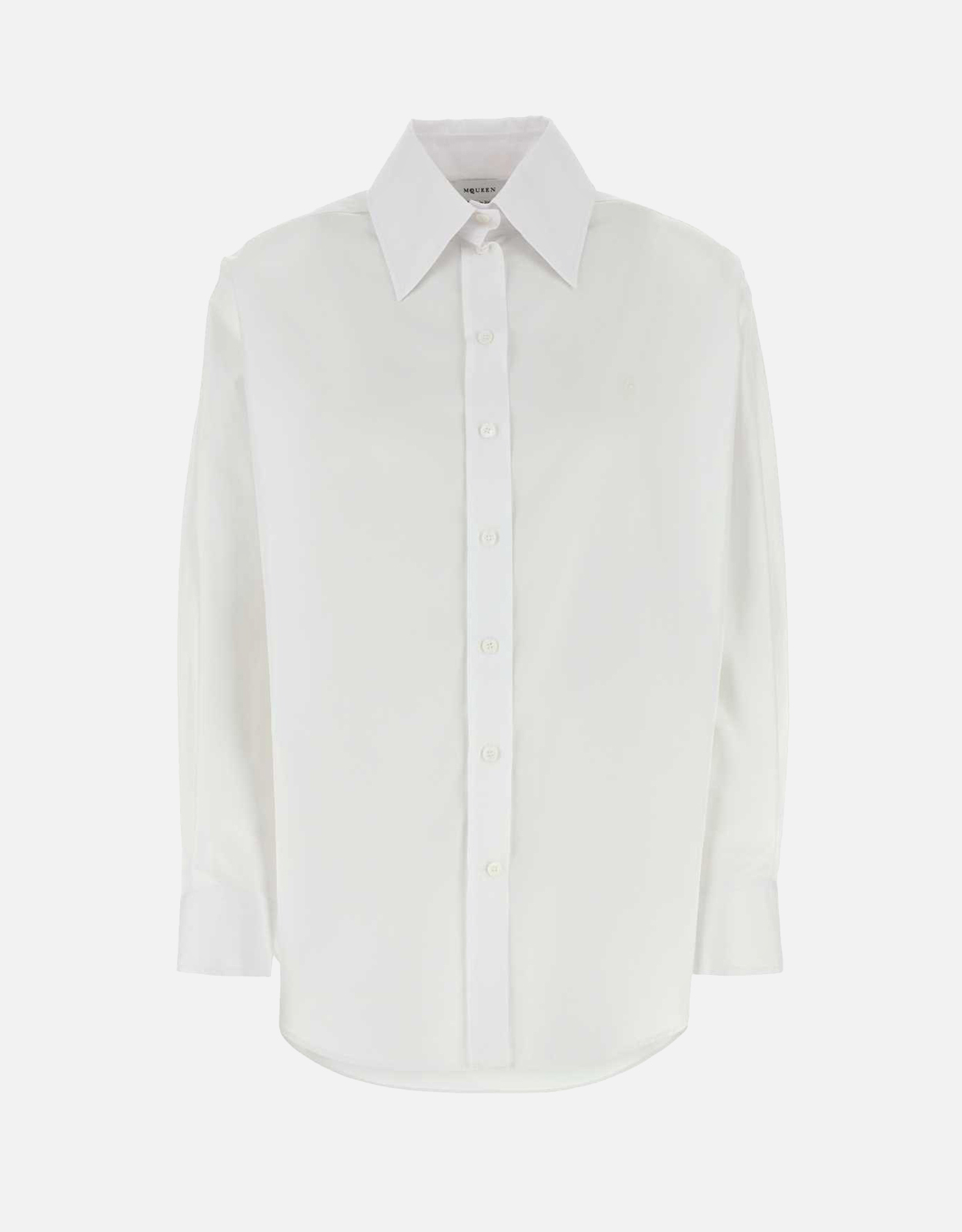 Alexander McQueen White Poplin Shirt - IT 40　アレキサンダー・マックイーン ホワイト ポプリン シャツ - IT 40 Alexander