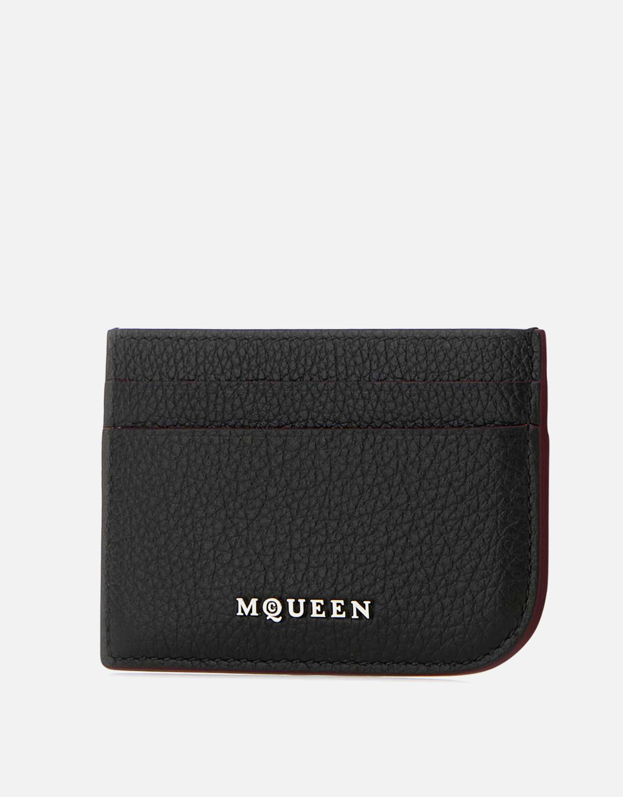 Alexander McQueen メンズブラックレザーカードホルダー () IFCHIC.COM