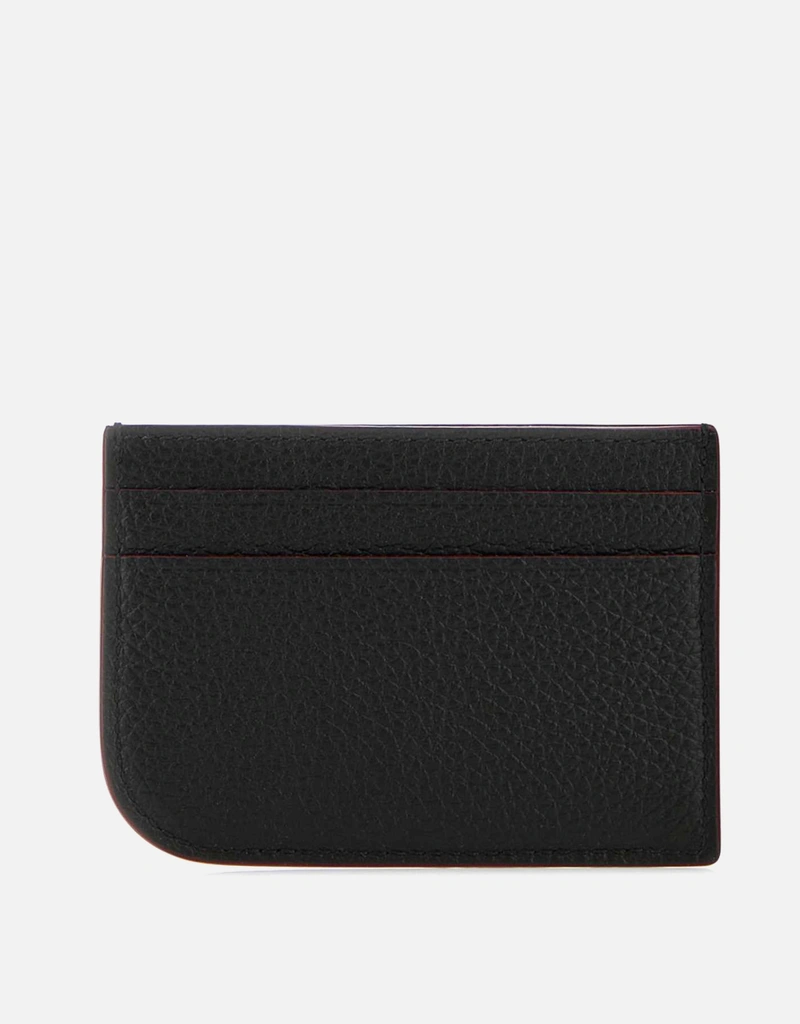Alexander McQueen メンズブラックレザーカードホルダー () IFCHIC.COM