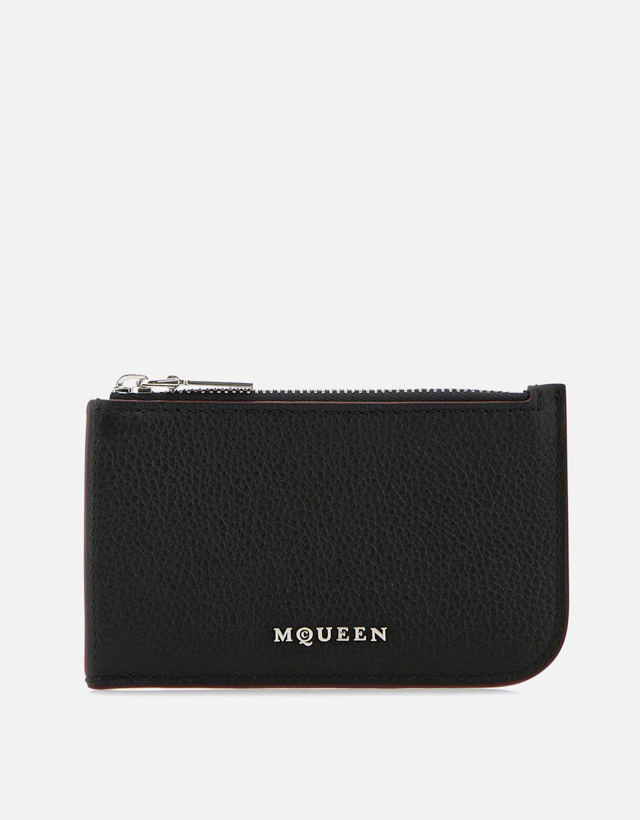 Alexander McQueen Men's Black Leather Card Holder () IFCHIC.COM