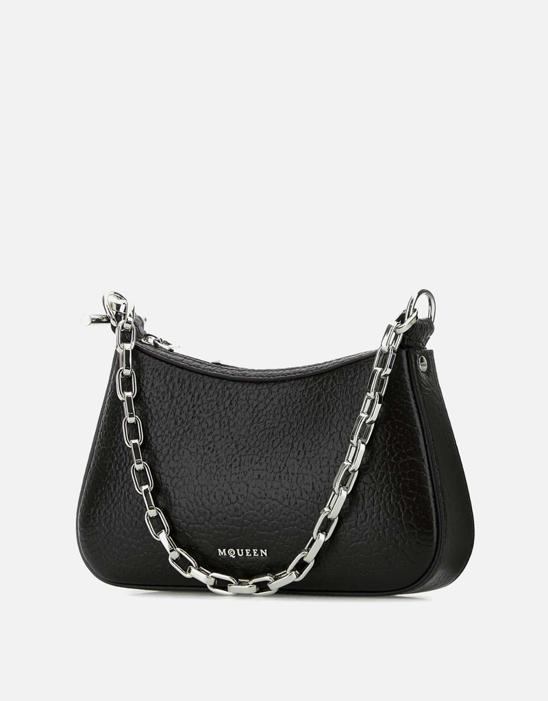 Alexander McQueen Black Leather Mini T-Bar Handbag () IFCHIC.COM