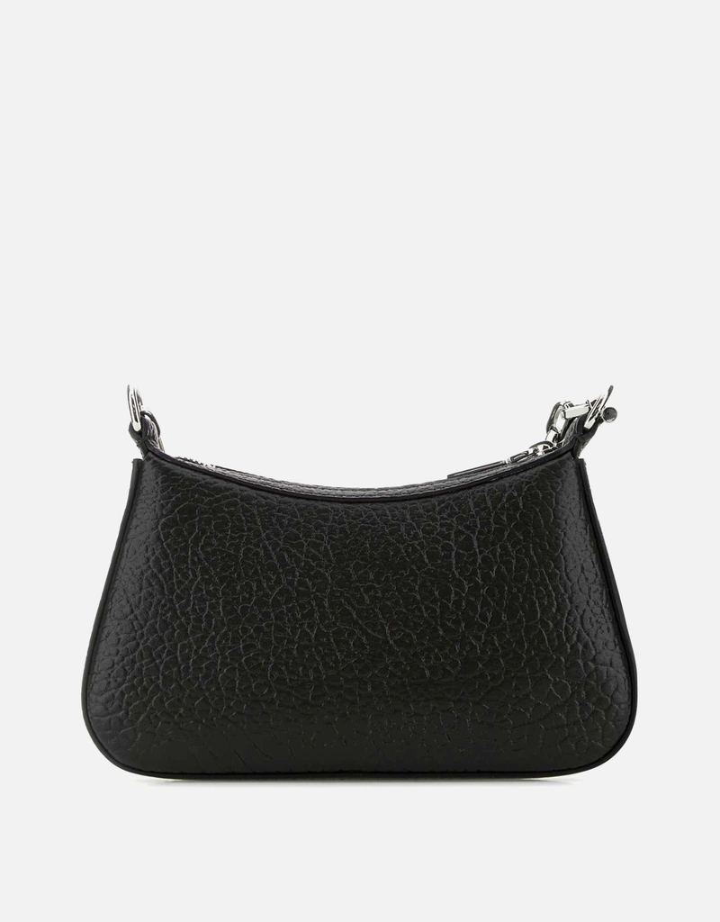Alexander McQueen ブラックレザーミニTバーハンドバッグ () IFCHIC.COM