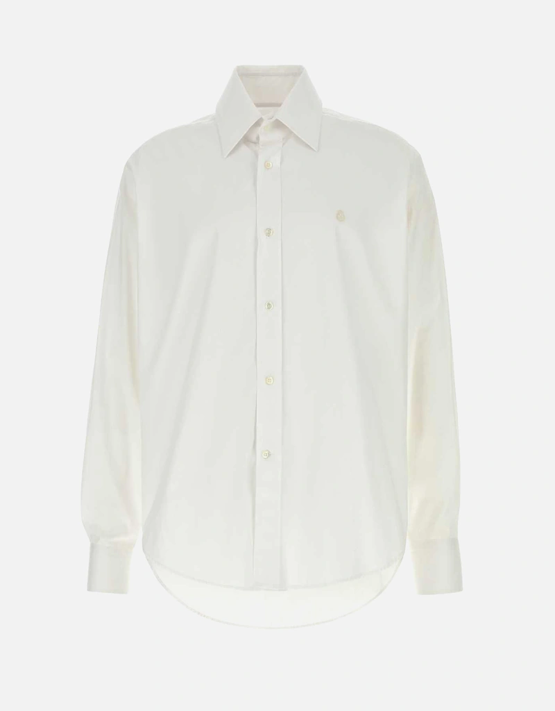 Alexander McQueen Men's White Poplin Shirt () IFCHIC.COM