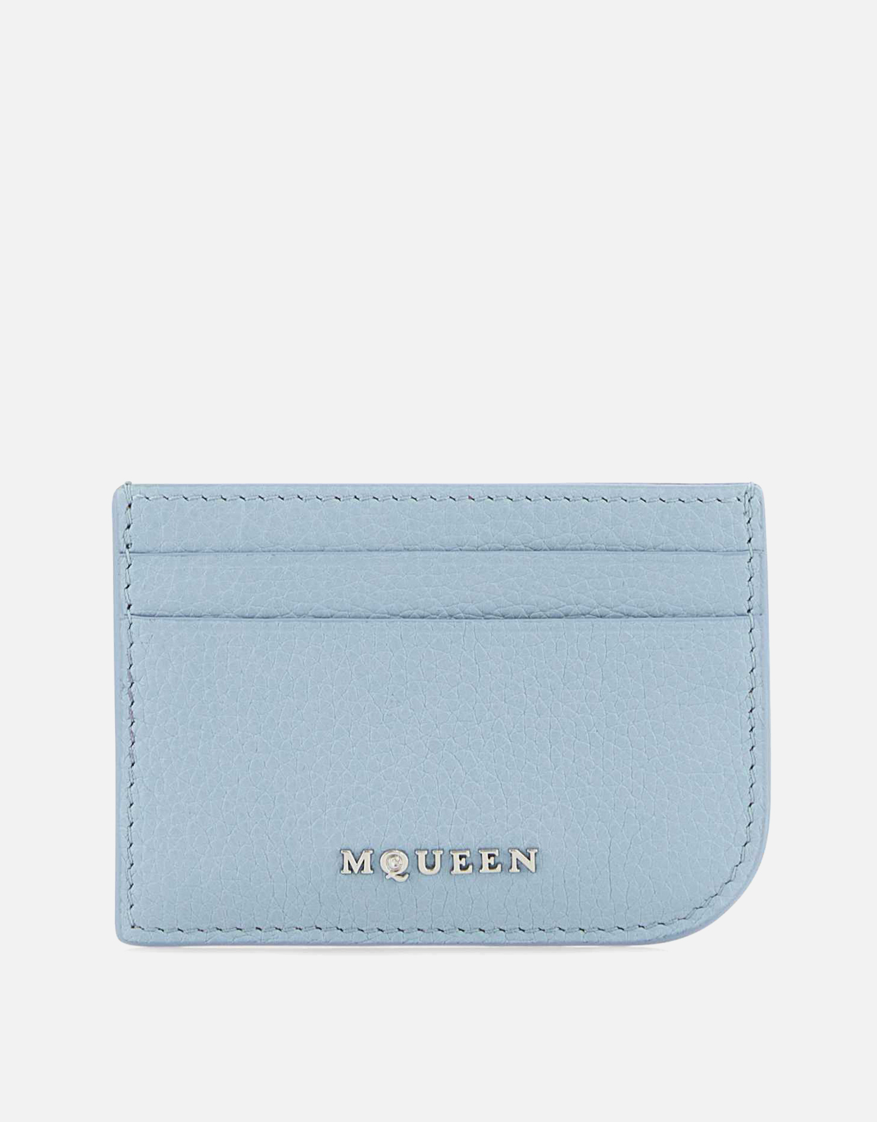 Alexander McQueen Men's Light Blue Leather Card Holder　アレキサンダー・マックイーン メンズ ライトブルー レザー カード ホルダー Alexander