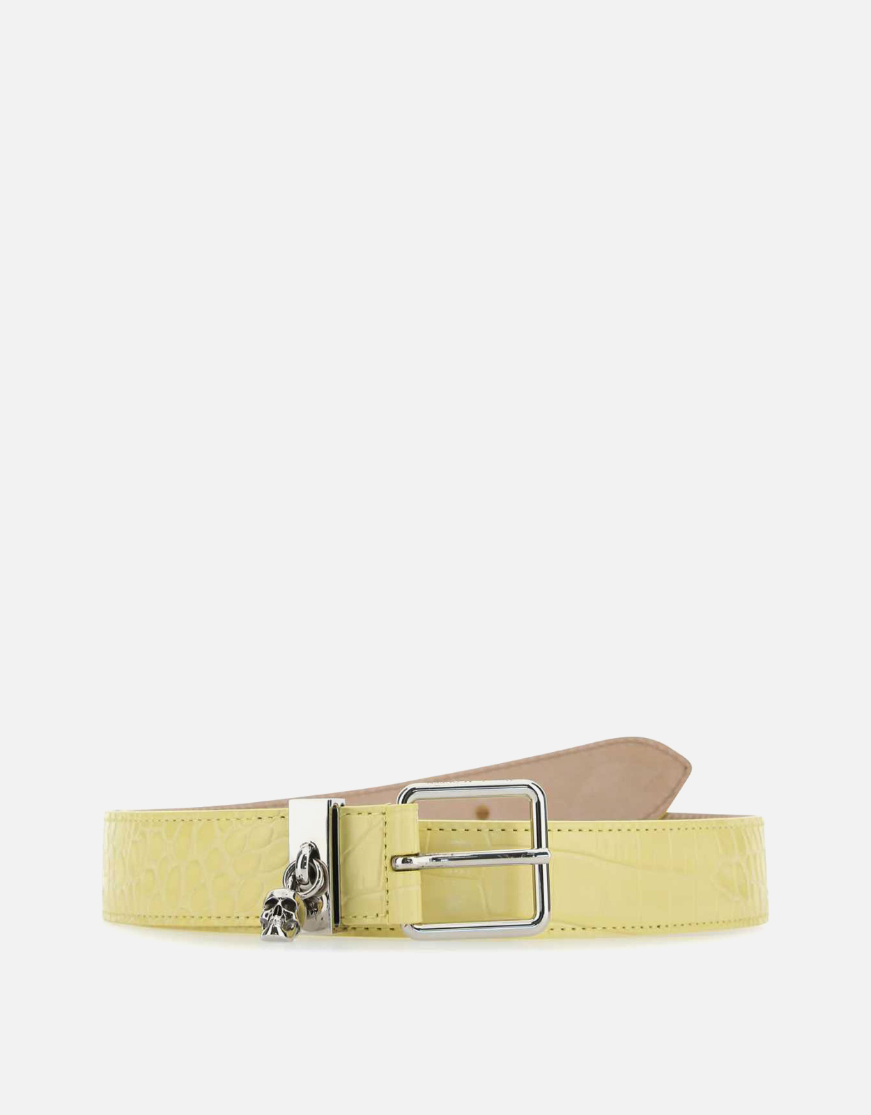 Alexander McQueen イエローレザースカルベルト () IFCHIC.COM