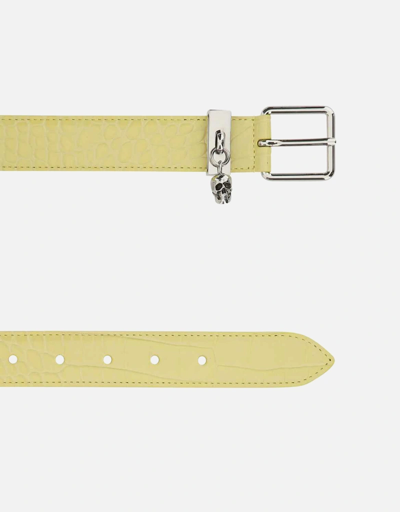 Alexander McQueen イエローレザースカルベルト () IFCHIC.COM