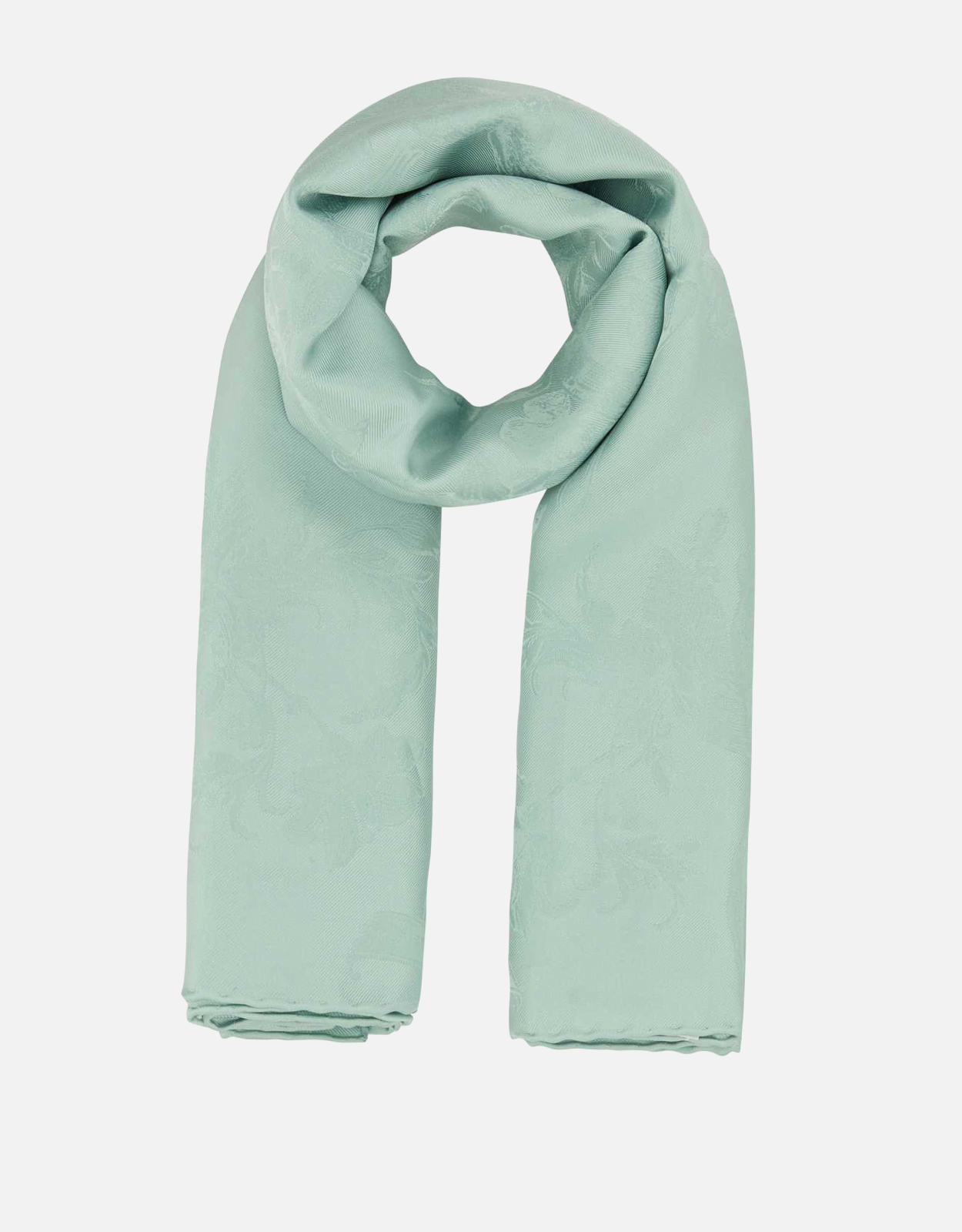Alexander McQueen Sea green silk foulard　アレキサンダー・マックイーン シーグリーン シルクスカーフ Alexander